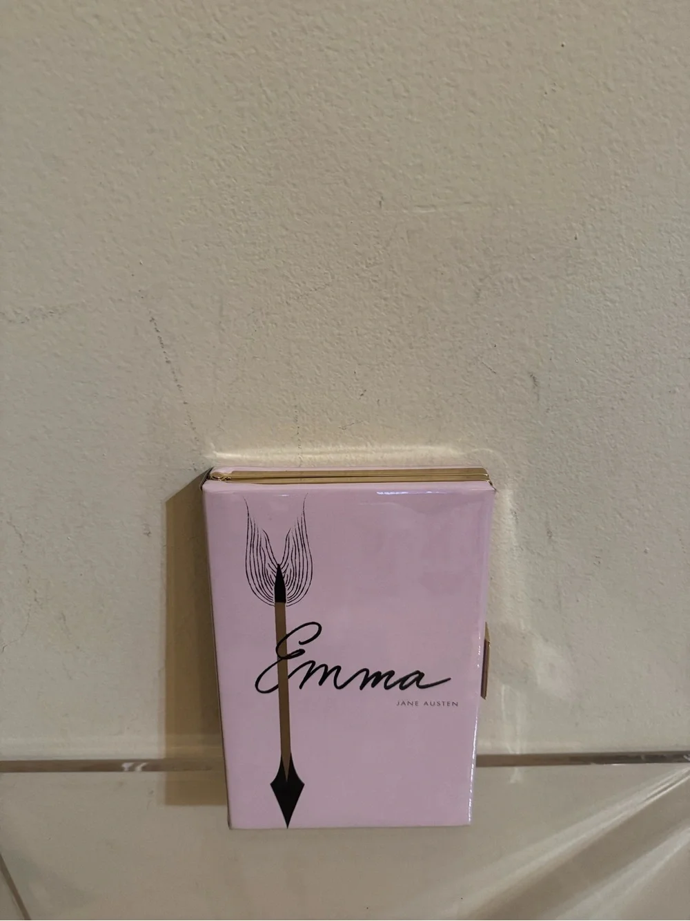 Kate Spade Emma Novelty Book of the Month Clutch Purse Bag Pink